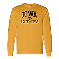 AL1115 - Iowa Hawkeyes Arch Logo Track & Field Long Sleeve - Medium - Gold