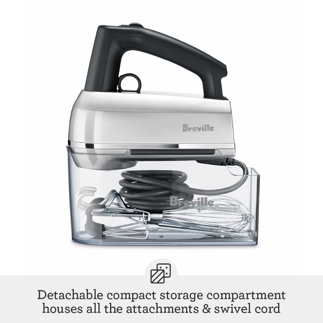 Breville Handy Mix Scraper Hand Mixer, Silver, BHM800SIL