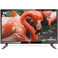 CONTINU.US 22-inch TV | CT-2280, 1080p Small Flat Screen TV, High Definition LED Non-Smart TV with HDMI, USB, VGA, & Headphone - Compatible with Amazon Fire, Apple TV & ROKU Stick | 2024 Model