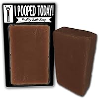 I Pooped Today Soap Chocolate Bath Soap Poop Gags for Women Men Chocolate Novelty Soap Secret Santa Unisex White Elephant Stocking Stuffers for Men Retirement Gags Over-The-Hill Birthday