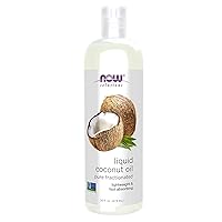 Solutions, Liquid Coconut Oil, Light and Nourishing, Promotes Healthy-Looking Skin and Hair, 16-Ounce