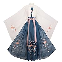 Chinese Traditional Hanfu Dress Suit Cosplay Costume Ancient Hanfu Outfit, Type A, XL