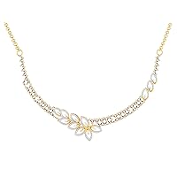 Certified 14K Gold Butterfly Design Pendant in Round Natural Diamond (1.21 ct) with White/Yellow/Rose Gold Chain Engagement Necklace for Women