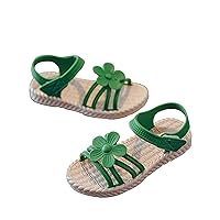 Sandals for Youth Girls Toddler Kids Infant Girls Soild Flower Princress Shoes Soft Sole Non Slip Girls Summer Shoes