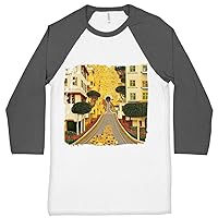 Artist Designed Baseball T-Shirt - Town T-Shirt - Printed Tee Shirt