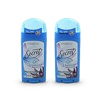 Secret Invisible Solid Antiperspirant & Deodorant Clean Lavender Scent 2.6 Oz (Pack of 2)