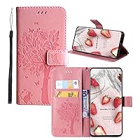 IVY Honor Play 3 Cat & Tree Wallet Case for Huawei Honor Play 3 / Enjoy 10 Case - Pink