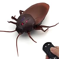 RC Cockroach Toy Remote Control Roach Insect Realistic Simulation Electric Electronic Animal for Cat Toddler Kids Birthday Gifts
