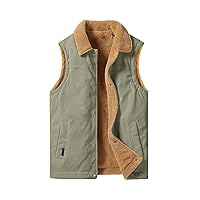 Mens Vests Outerwear,Winter Warm Outdoor Hunting Photography Work Utility Travel Jacket with Multifunctional Pocket