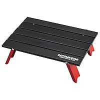 Captain STAG UC-520 Aluminum Roll Table for Camping, Barbecues, Compact, Black