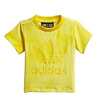 adidas Originals Pharrell Williams HU Holi Infants T-Shirt Yellow cz0989 (Size 12M)