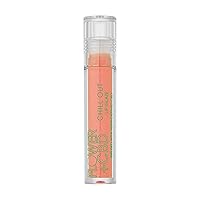 By Drew Barrymore Chill Out Lip Glaze Lip Gloss - Hydrating + Moisturizing - Nourishes + Protects Lip - Makeup Infused with Hemp-Derived CBD + Plant-Based Oil - Glossy Finish (Peace Out )