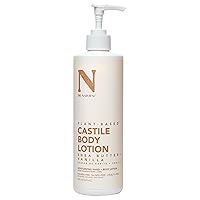 Castile Body Lotion, Shea Butter, 16 oz - Plant-Based - Paraben-Free, Sulfate-Free, Cruelty-Free - Made with Organic Shea Butter - Non-Greasy - Body Lotion for Dry Skin