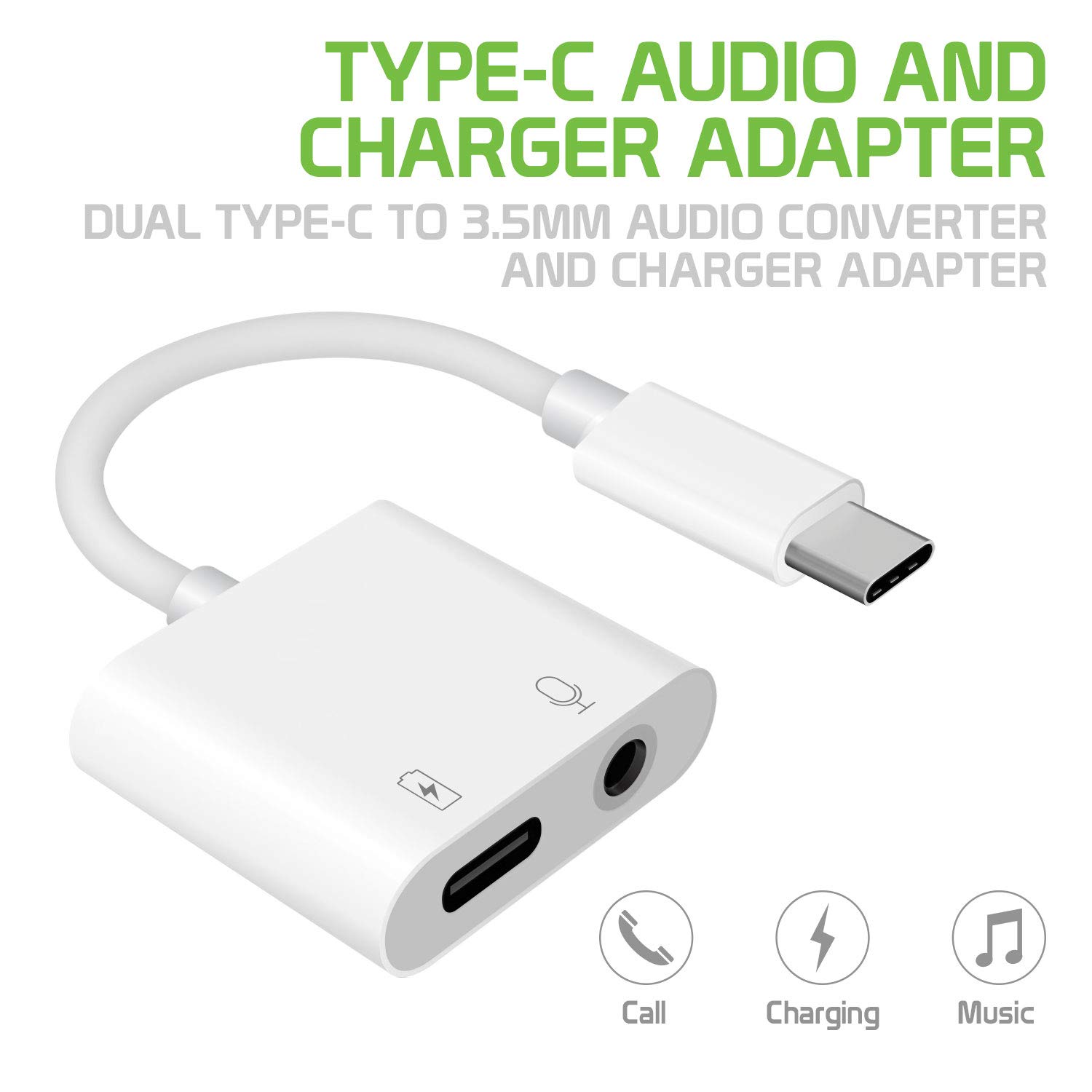 Cellet 3.5mm Aux Audio Adapter Type C USB Enhanced Quality Sound Compatible to iPad Pro 11-inch/12.9-inch Samsung Galaxy S20 Ultra 5G S10 S9 Note 10+ 10 9 Google Pixel 4XL 4 3 3XL MacBook Pro Air