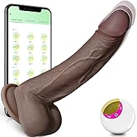 PUTEMO Adult Sex Toys for Women Dildos - Toy Realistic Vibrator Suction Cup G spot Anal Dildo, Machine 8 inch Dildo Female Vibrators Couples & Games, Brown