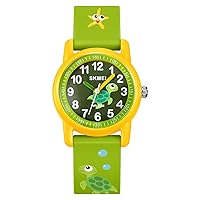 Tonnier Cartoon Printing Study Time Watch for Girls Boys Watches - for Boys/Girls Age 3-10