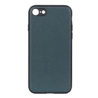 Phone Case Case Compatible with iPhone SE 2020 Genuine Leather Case Back Case, TPU Bumper Hard Back Cover Protective Phone Case Slim Case Anti-Drop Cover Business Fashion Leather Cover for Man ( Color