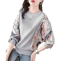 MARIA MARFA 3S-M01 Puchi Pattern, Dolman Sleeve Blouse, Women's, Long Sleeve, Top, Spring, Autumn, Cut and Sewn, 4 Colors Available