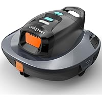 Orca Cordless Robotic Pool Vacuum Cleaner,Portable Auto Swimming Pool Cleaning Self-Parking Technology with LED Indicator,Ideal for Above Ground/Flat Pools up to 860 Sq.Ft,Lasts 90 Mins Grey