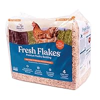 Fresh Flakes | Chicken Coop Bedding | Pine Shavings for Chicken Bedding | 4 Cubic Feet