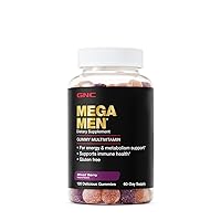 Mega Men Gummy Multivitamin | Supports Energy, Metabolism, and Immune System, Gluten Free | Mixed Berry | 120 Gummies