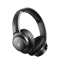 Soundcore by Anker Q20i Hybrid Active Noise Cancelling Headphones, Wireless Over-Ear Bluetooth, 40H Long ANC Playtime, Hi-Res Audio, Big Bass, Customize via an App, Transparency Mode