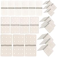 60Pcs 3Sizes White Nylon Pinned Hinge with Removable Split Pins Compatible with RC Airplane Parts DIY Accessories