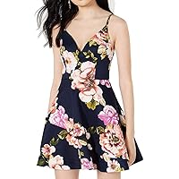 Speechless Womens Juniors Floral Ruffled Party Dress