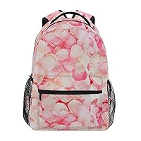 ALAZA Pink Rose Petals Travel Laptop Backpack Bookbags for College Student