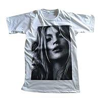 Unisex Kate Moss T-Shirt Short Sleeve Mens Womens