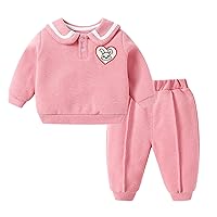 3 Month Pants Boys Infant Child Kids Toddler Baby Boys Girls Long Sleeve Cute Cartoon Nautical Baby (Pink, 18-24 Months)