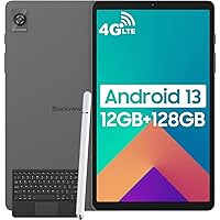 Blackview Tab60 Tablet 8.68 Inch,Android 13 Tablets 12GB+128GB/TF 1TB,8 Core CPU,4G LTE 2.4G/5G WiFi,800 * 1340 IPS,6050mAh Battery, Bluetooth 5.0,Dual Camera,GPS/Type-C/3.5mm Headphone Port