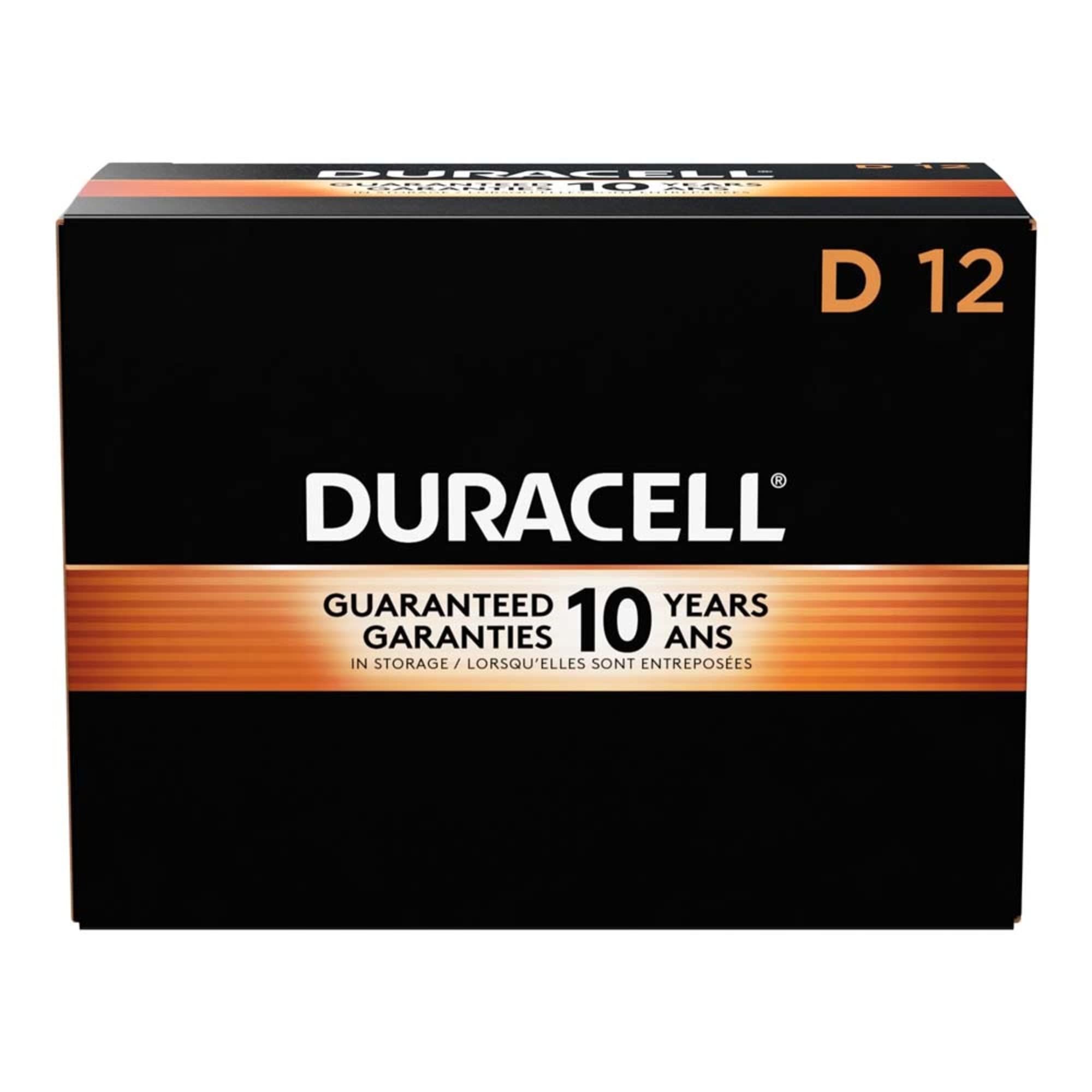 Duracell PGD MN1300 Coppertop Battery, Alkaline, D Size (Pack of 12)