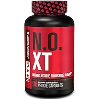 Jacked Factory N.O. XT Nitric Oxide Supplement with Nitrosigine L Arginine & L Citrulline for Muscle Growth, Pumps, Vascularity, & Energy - Extra Strength Pre Workout Muscle Builder - 90 Veggie Pills