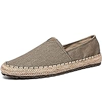 Men's Fashion Casual Cloth Shoes Canvas Slip-on Loafers Espadrille Leisure Walking Sneakers Moccasins Boat Shoes