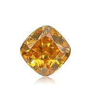 0.23 ct. GIA Certified Diamond, Cushion Modified Brilliant Cut, FVO-Y - Fancy Vivid Orange-yellow Color, SI2 Clarity Perfect To Set In Jewelry Engagement Ring Rare Gift