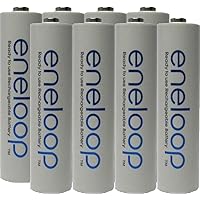 Eneloop 70-ZP2A-6D26 AAA 4th generation NiMH Pre-Charged Rechargeable 2100 Cycles Battery with Holder Pack of 8