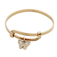 Alex and Ani AA546222RG,Statement Motivation Expandable Bangle Bracelet, Butterfly,Rafaelian Gold,Gold, Bracelets