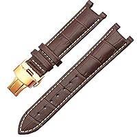Genuine Leather Watchband For GC 22*13mm 20*11mm Notched Strap Withstainless Steel Butterfly Buckle Men And Women Watch Belt
