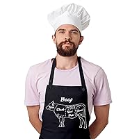 Meat Menu Aprons Birthday Gifts for Women,Men