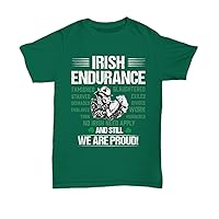 Irish Andurance T-Shirt Gift Idea for St Patrick Day, Proud Hoodie Gift for Him and Her