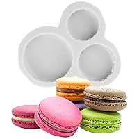 3D Macaron Hamburger Silicone Fondant Molds For Cupcake Topper Candy Chocolate Gum Paste Polymer Clay Set Of 1