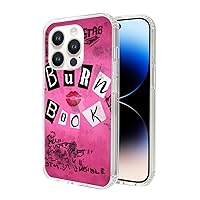 Phone Case Compatible for iPhone 12/12 Pro Case Burn Girls Book Pure Clear Mean FetchSoft & Flexible TPU Shockproof Protective