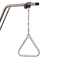 Standard Trapeze Triangle Handle Assembly with Triangle, Chain, and Clamp, 250 lb Weight Capacity - Robust and Dependable Mobility Aid for Patient Care in Hospitals, Nursing Homes