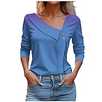 Plus Size Girls Shirts Short Sleeve Shirts for Women Workout Shirts for Women Button Down Shirt Women Workout Tops Tops for Women Womens Blouses and Tops Dressy Turquoise L
