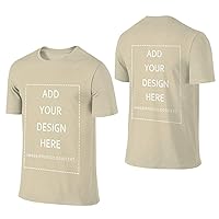 Custom 2 Sided T-Shirts - Design Your OWN Shirt - Front and Back Printing on Shirts - Add Your Image Photo Logo Text Number