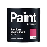 Hemway Hibiscus Pink Interior Paint - 2.5 Liter (84.5 Fl Oz) - Acrylic Emulsion
