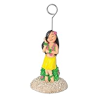 Hula Girl Photo/Balloon Holder Party Accessory (1 count)