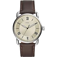 Fossil Copeland Men's Quartz Watch with Stainless Steel or Leather Strap