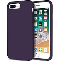 Anuck iPhone 8 Plus Case, iPhone 7 Plus Case, Soft Silicone Gel Rubber Bumper Case Microfiber Lining Hard Shell Shockproof Full-Body Protective Case Cover for iPhone 7 Plus /8 Plus 5.5